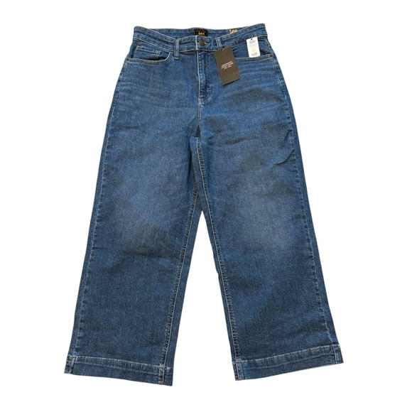 NWT, Lee Legendary High Rise Wide Leg Crop Jean, Sz 8 - Picture 5 of 15